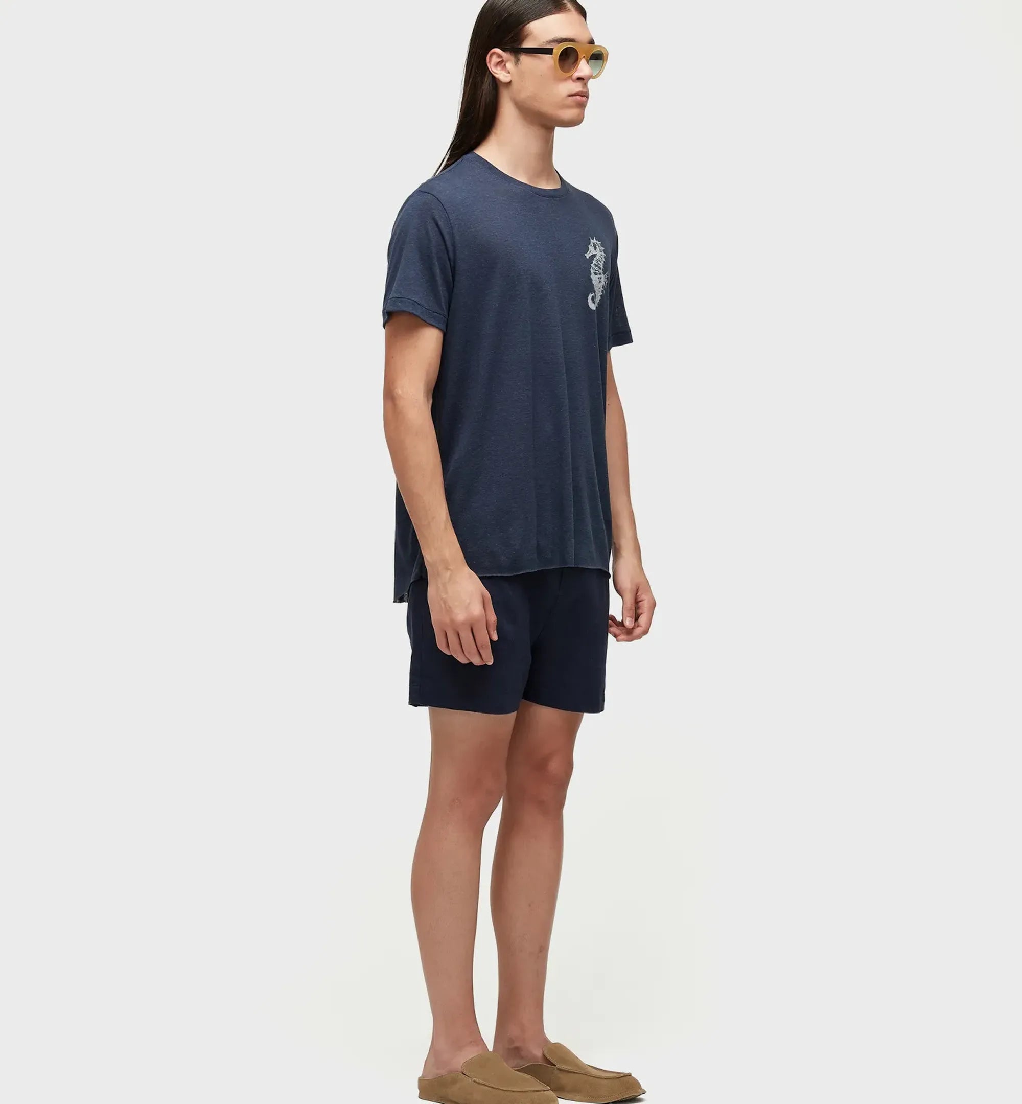Shorts Osklen Fluid Linen Pleats