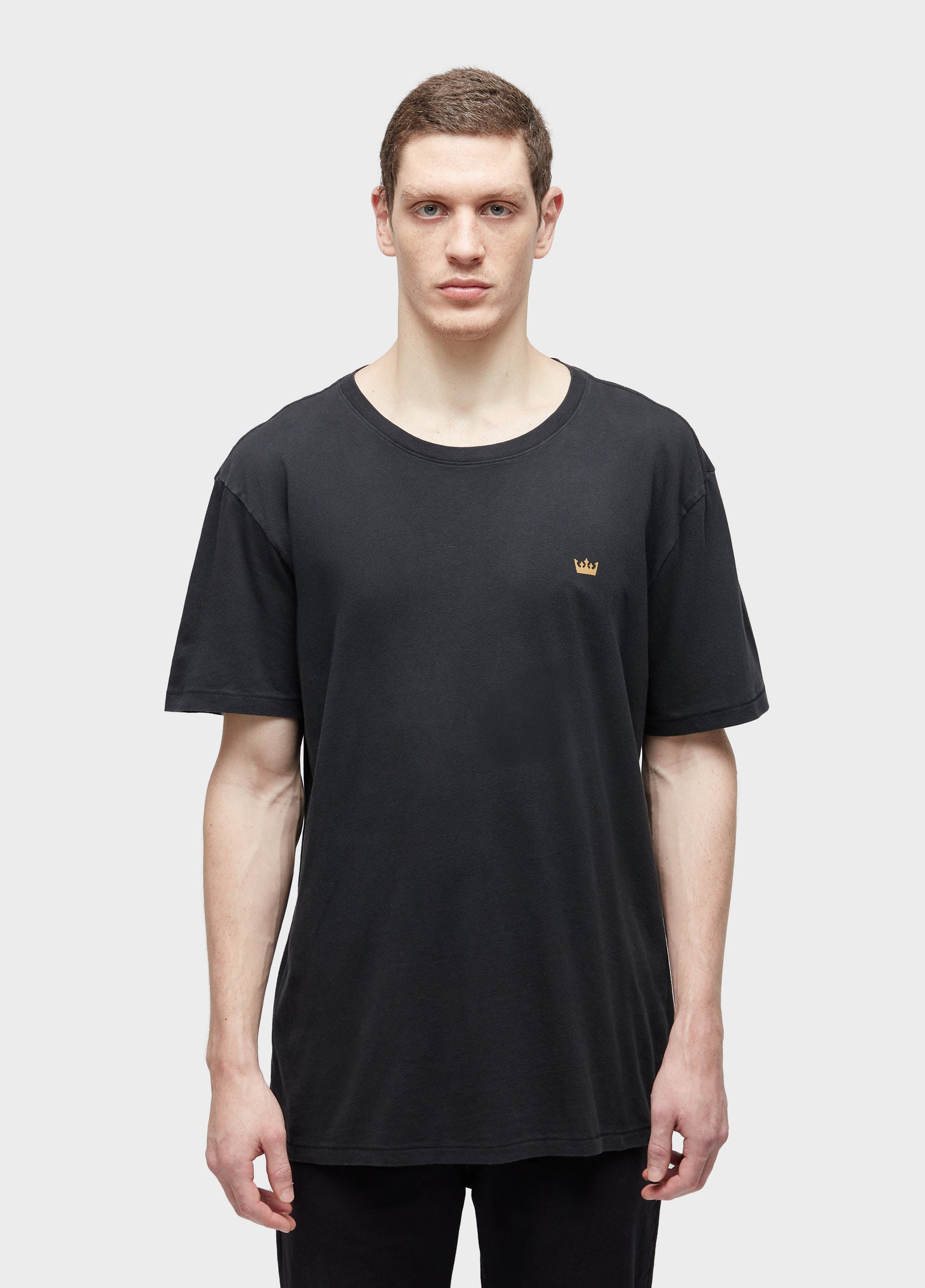 Camiseta Osklen Soft Used Gold Crown Preto