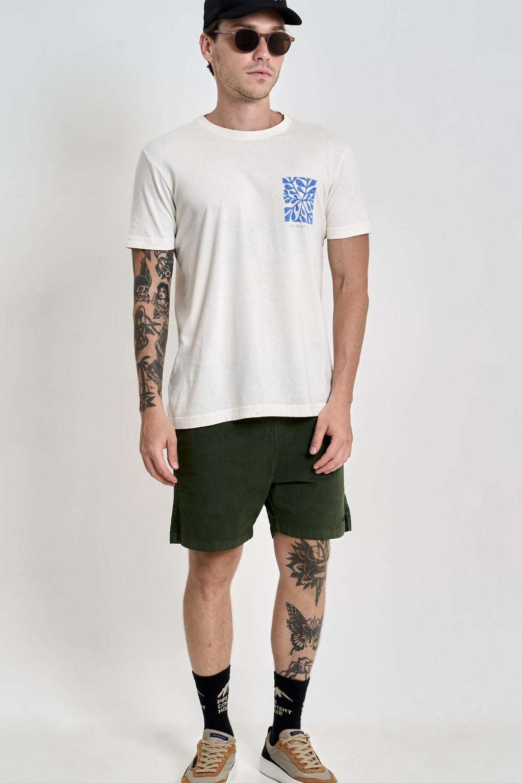 Camiseta Square Leaf Off White