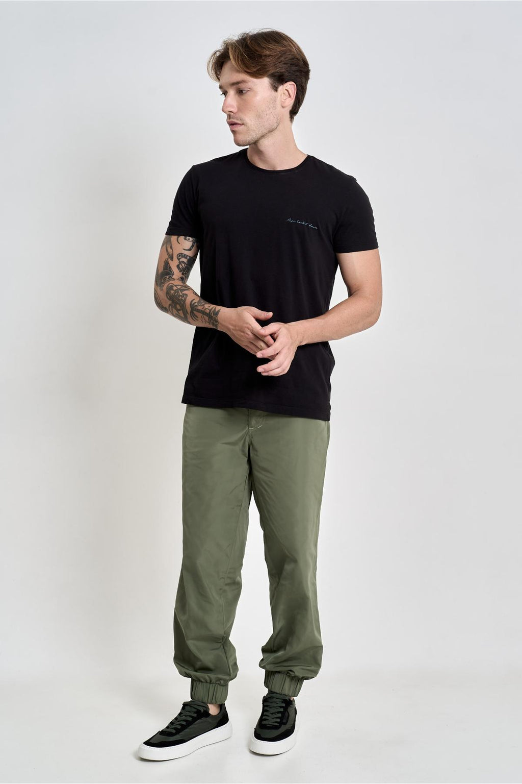 Camiseta Wood Print Black