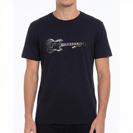 Camiseta Osklen Slim Vintage Black SG Preto