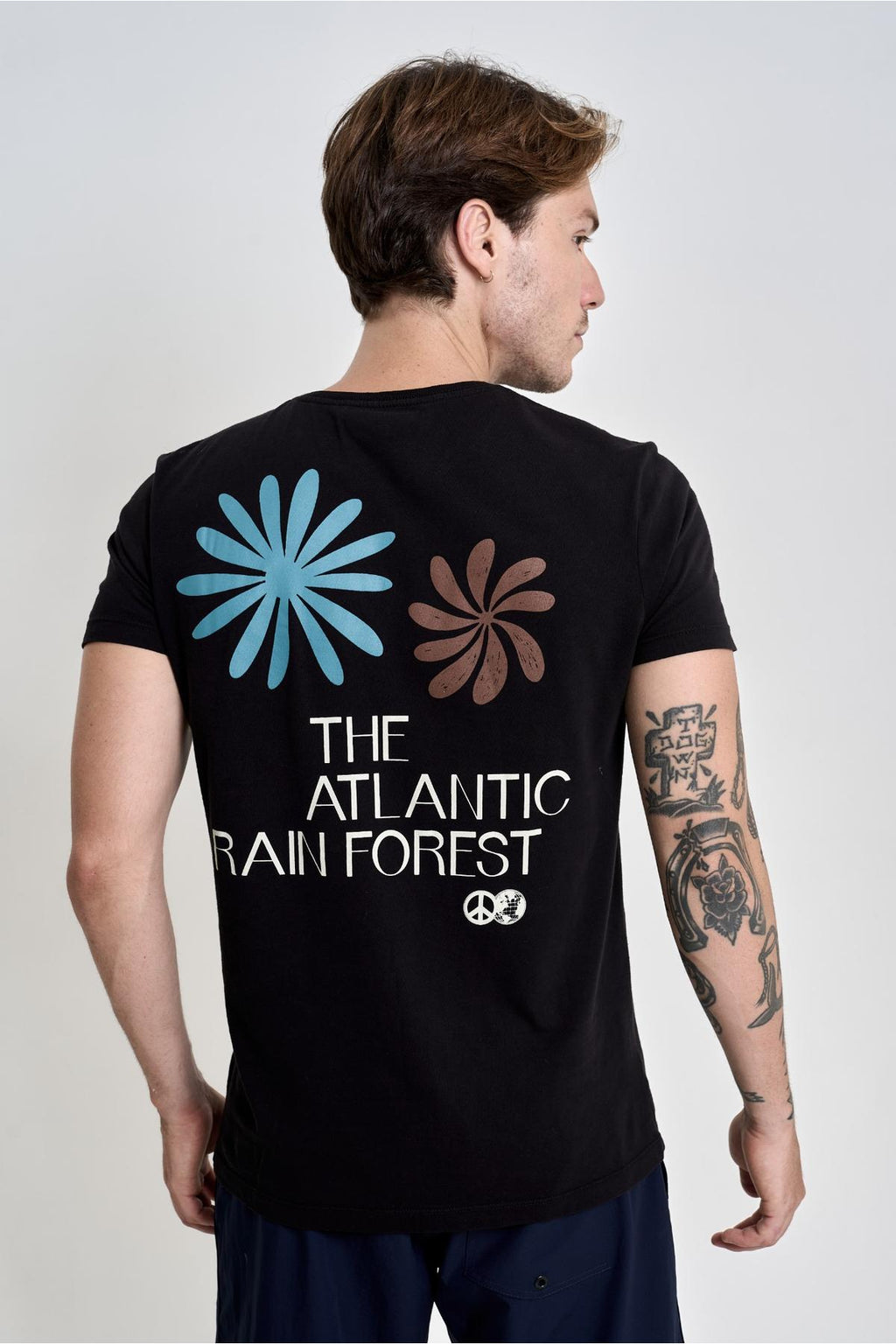 Camiseta Wood Print Black
