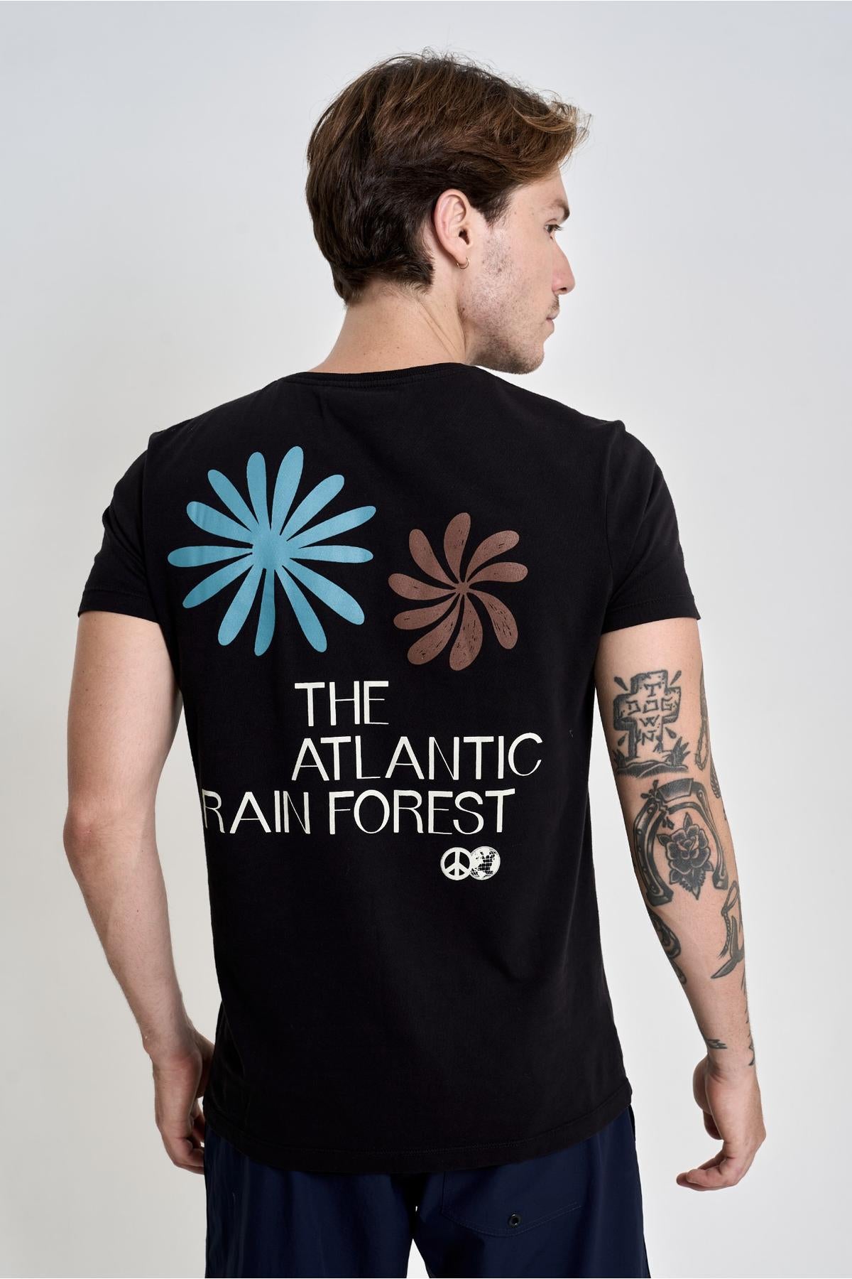 Camiseta Wood Print Black