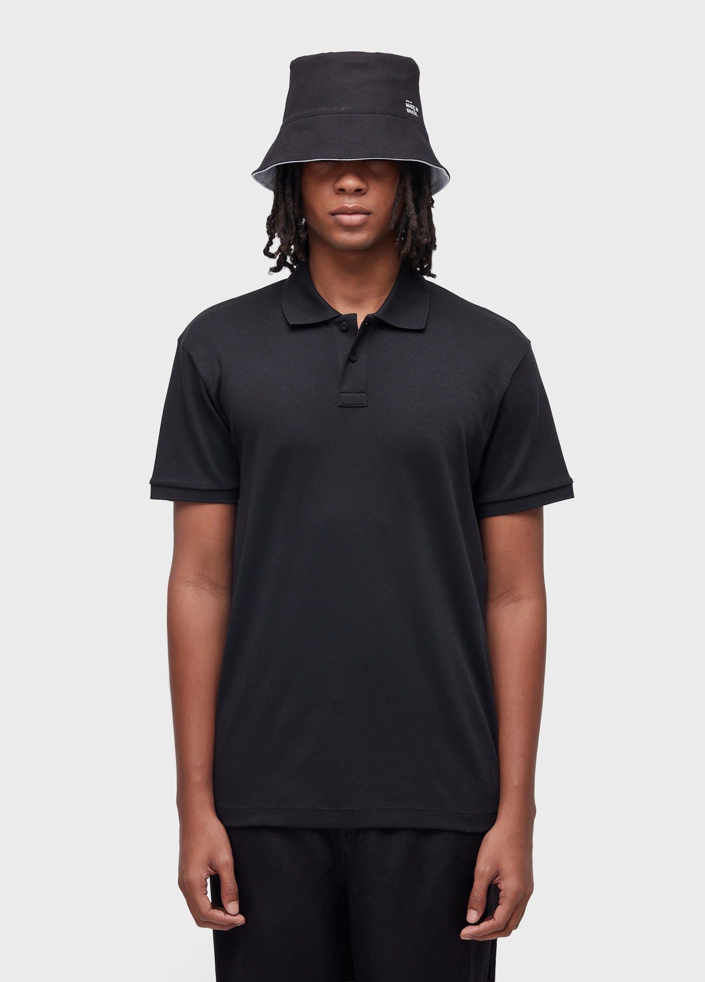 Camiseta Polo Osklen Super Soft Preto