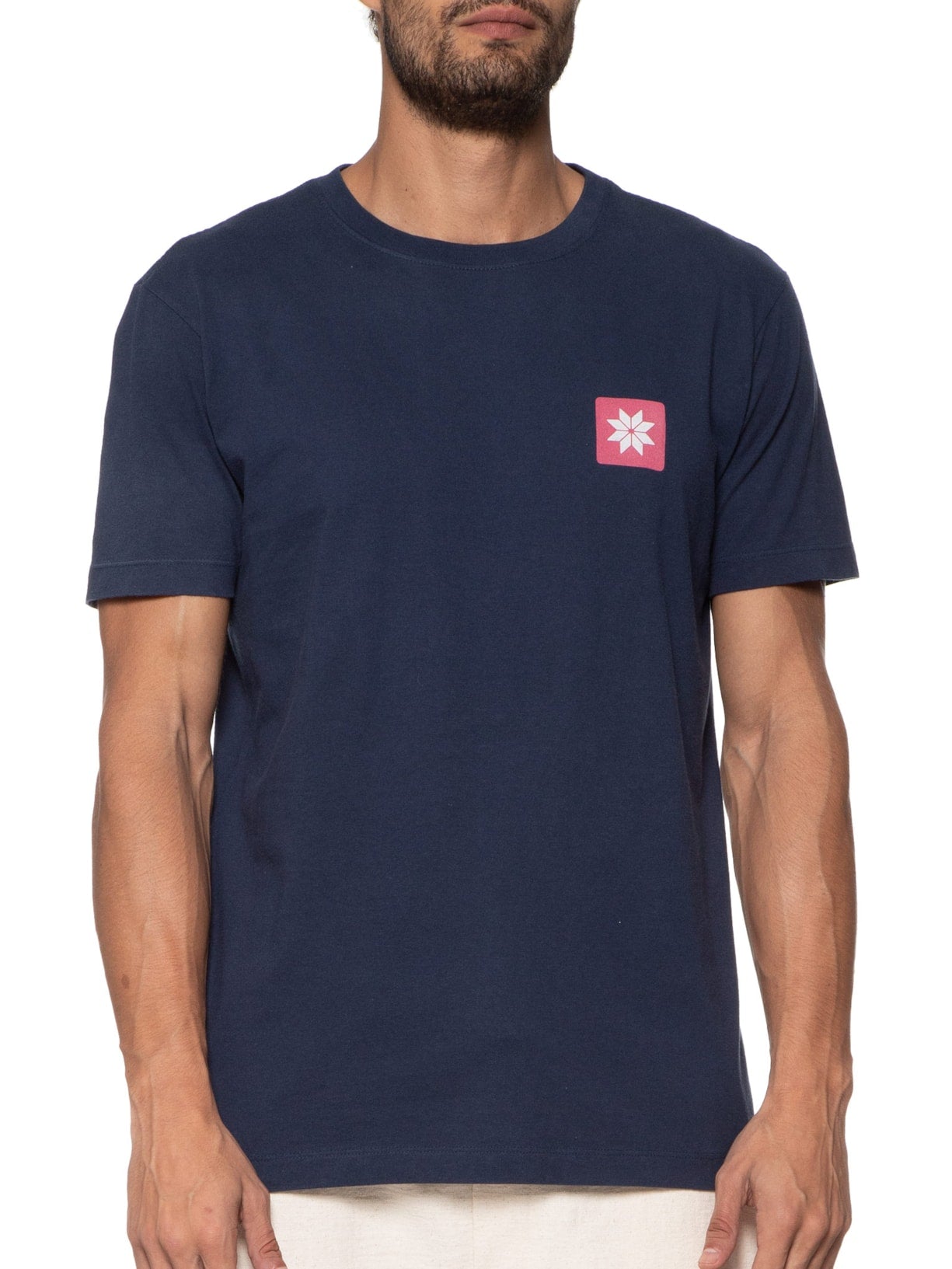 Camiseta Osklen Slim Vintage Snow Icon Marinho