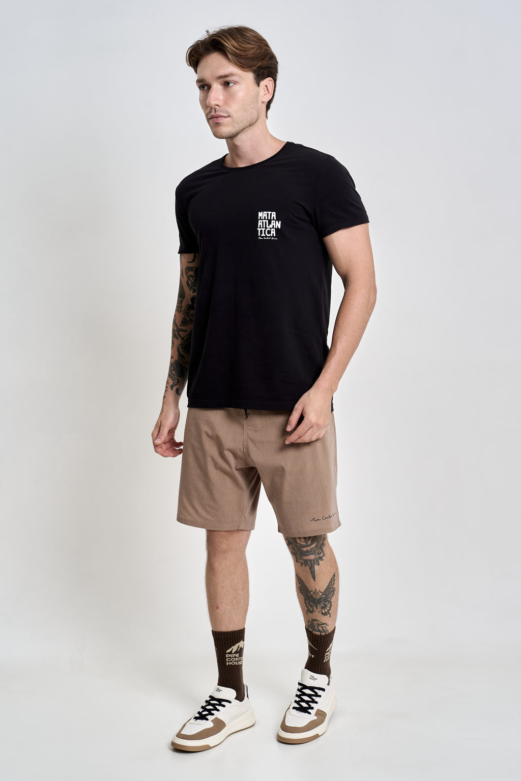 Camiseta Pipe Detail - Preto