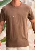 Camiseta Osklen Slim Vintage Be Simple Marrom