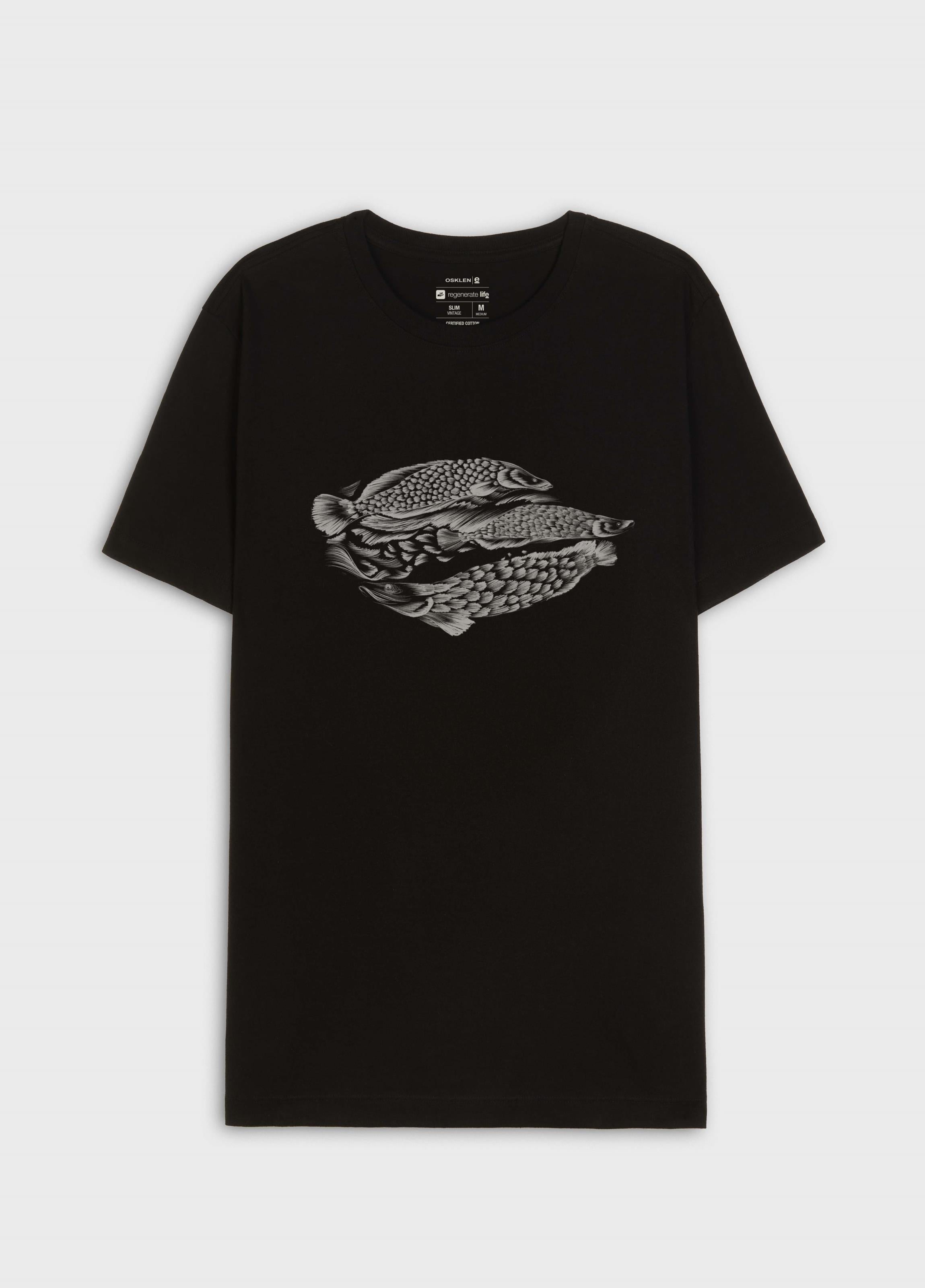 Camiseta Osklen Vintage Pirarucu Preto