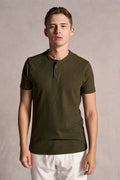 Camiseta Henley Texture Ankor - Verde Militar