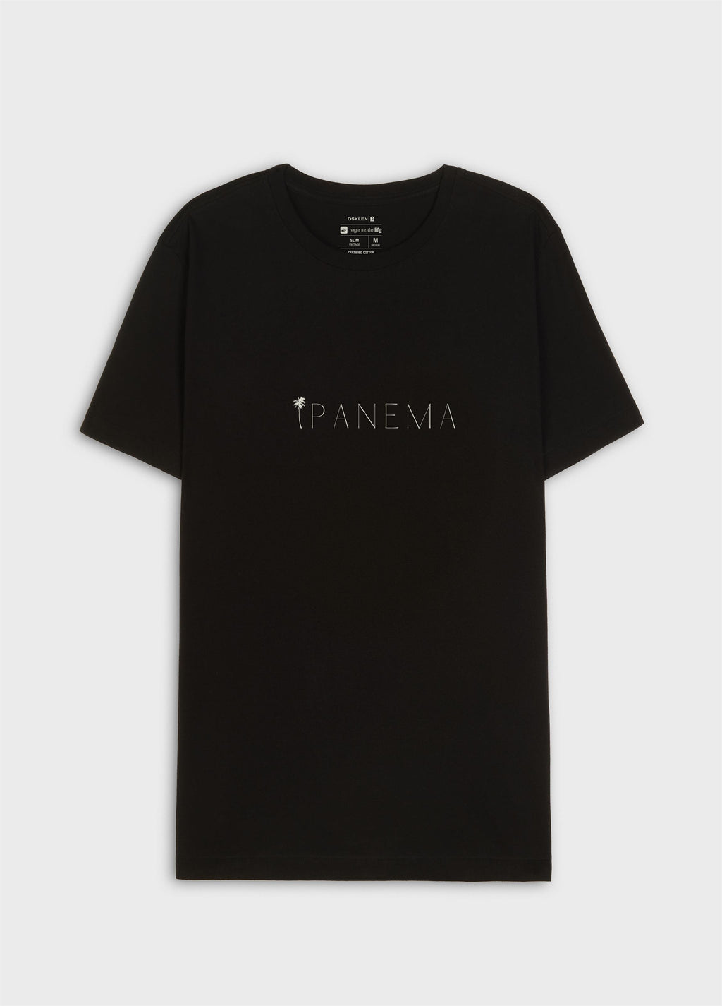 Camiseta Osklen Slim Vintage Ipanema Preto