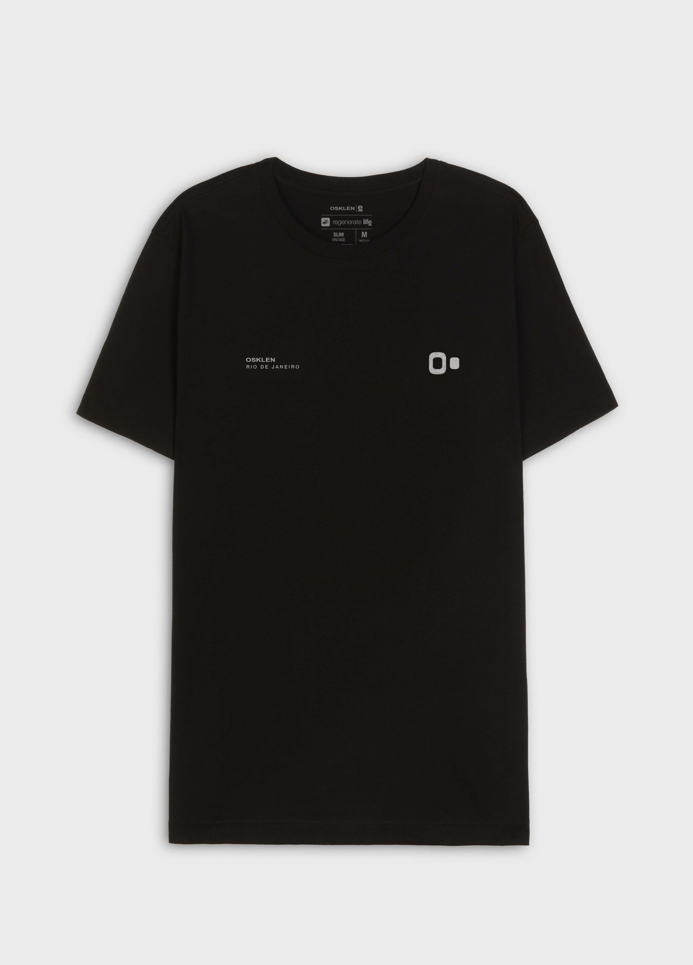 Camiseta Osklen Slim Vintage New Icon Big Preto
