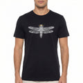 Camiseta Osklen Slim Vintage libelula Gaze Preto