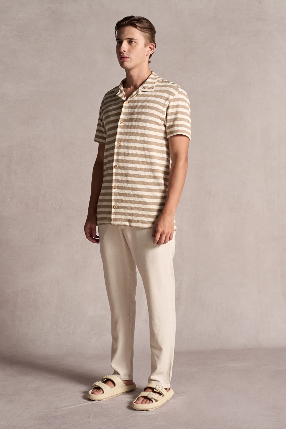 Camisa Resort Listrada Ankor - Marrom