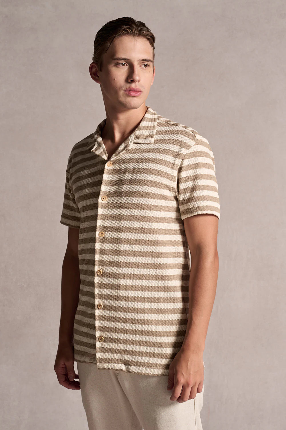 Camisa Resort Listrada Ankor - Marrom