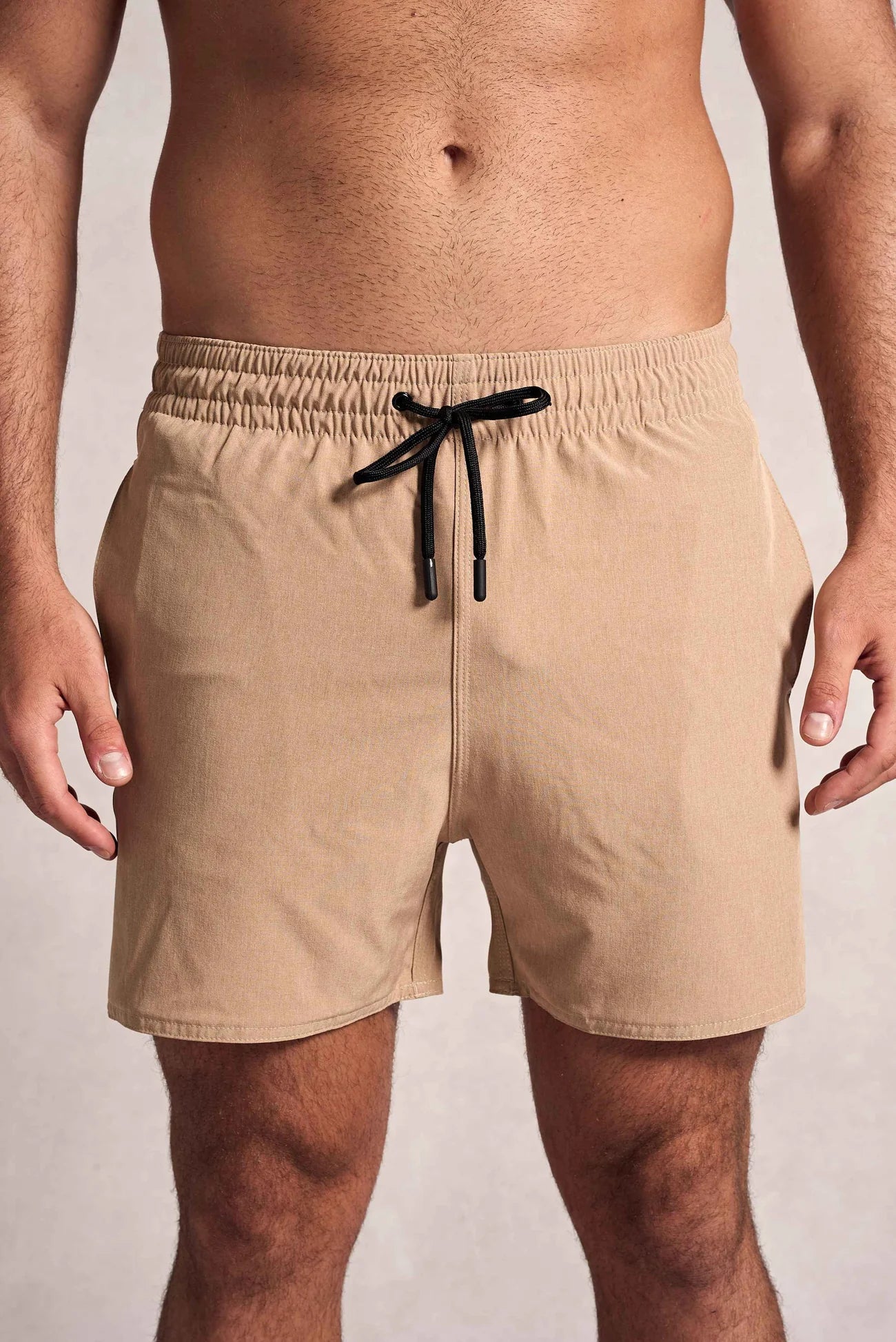 Shorts Basic Melange Ankor - Castanho